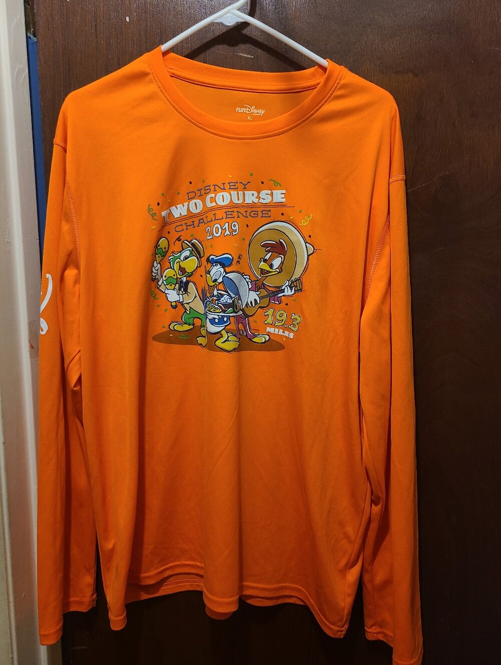 2019 Run Disney Walt Disney World Marathon Long Sleeve Shirt three Caballeros - Picture 1 of 5